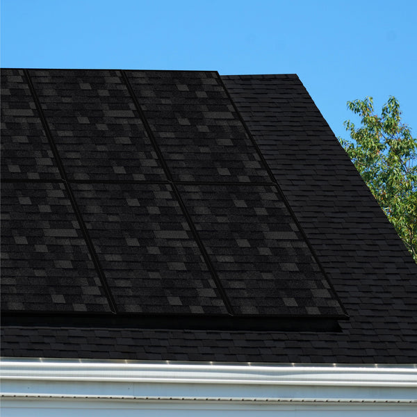 Solar Roof 345W - Black Asphalt with Standard Frame